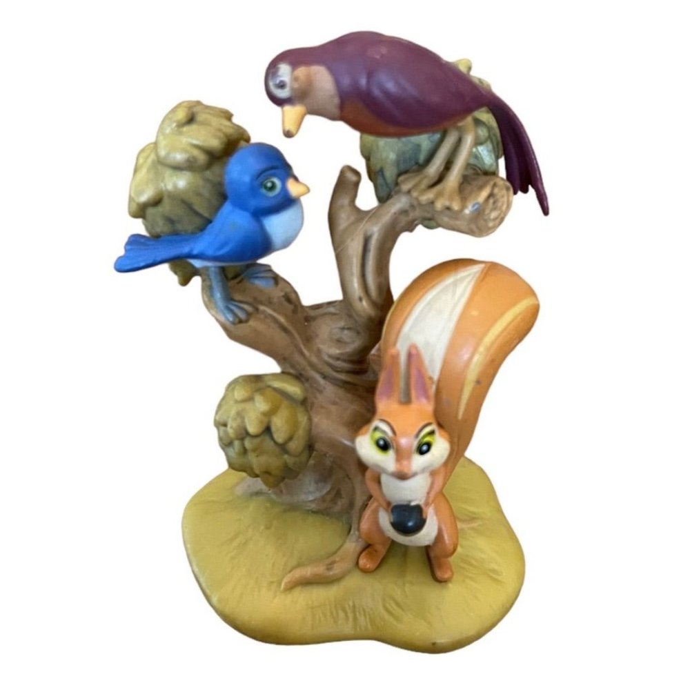 Disney Sofia the First Forest Animals Squirrel and Birds PVC 2.5" Figure